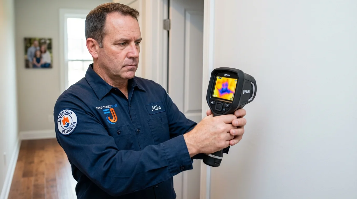 Thermal imaging leak detection by Johns Plumbing LLC in Meridianville